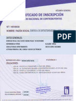 Certificado de Inscripcion Al Nit