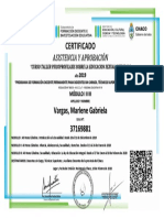 Certificado: Asistencia Y Aprobación