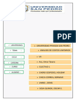 Análisis de Costos Unitarios Informe FINAL