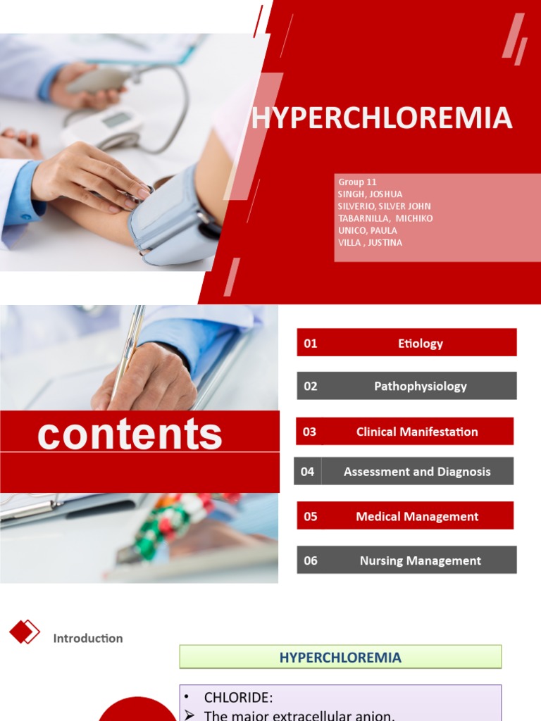 Hyperchloremia: Causes and Nursing Care | PDF | Medical Specialties ...