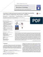 Correlation of Physicochemical Properties and Sludge Dewaterability