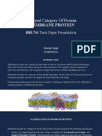 Structural Category of Protein Membrane Protein: BBL741 Term Paper Presentation