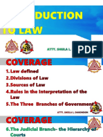 Ent Module 1 Intro To Law PDF