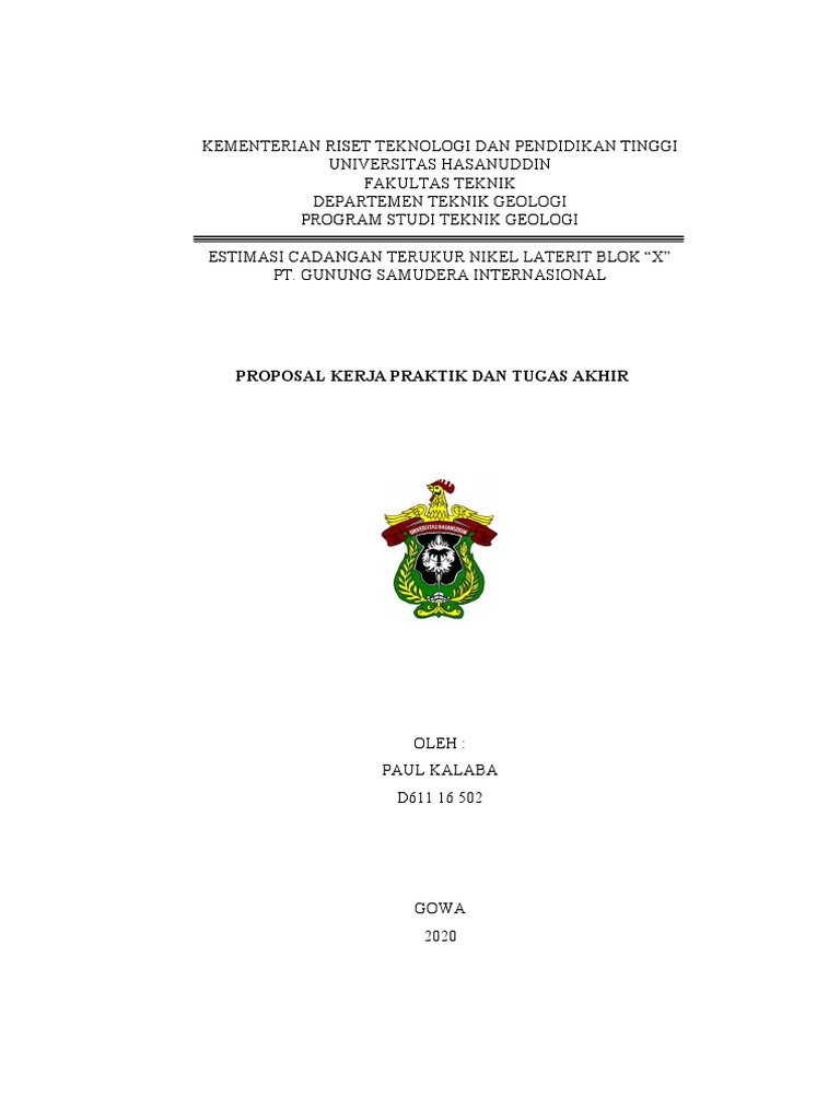 Estimasi Cadangan Nikel Laterit Blok X | PDF | Sains & Matematika