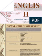 Englis H: Walkthrough, WHLP & Assessment