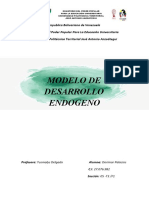Modelo de Desarrollo Endogeno