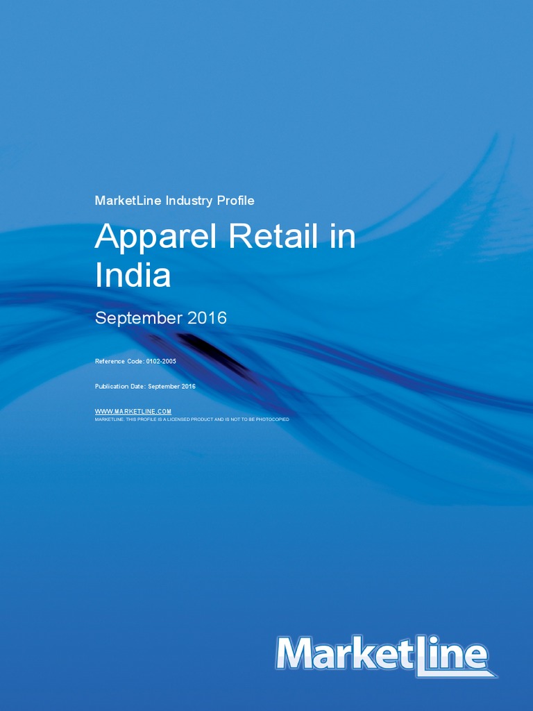 Apparel Retail in India September 2016 PDF Retail Brand