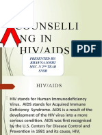 Counselli NG in Hiv/Aids: Presented By-Bhawna Joshi Msc. N 2 Tear SNSR