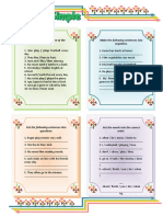 Make The Following Sentences Into Negatives. Choose The Correct Form of The Verbs