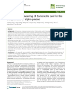 Metabolic Engineering of Escherichia Coli For The Biosynthesis of Alpha Pinene