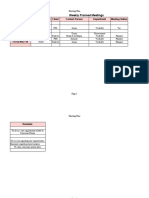 Final Meetings Plan Format