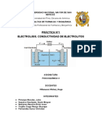 Informe N° 1 - Electrolisis PDF
