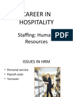 CAREERS IN HOSPITALITY HRM