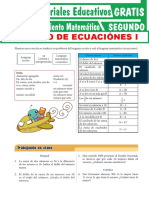 Problemas de Planteo de Ecuaciones para Segundo Grado de Secundaria