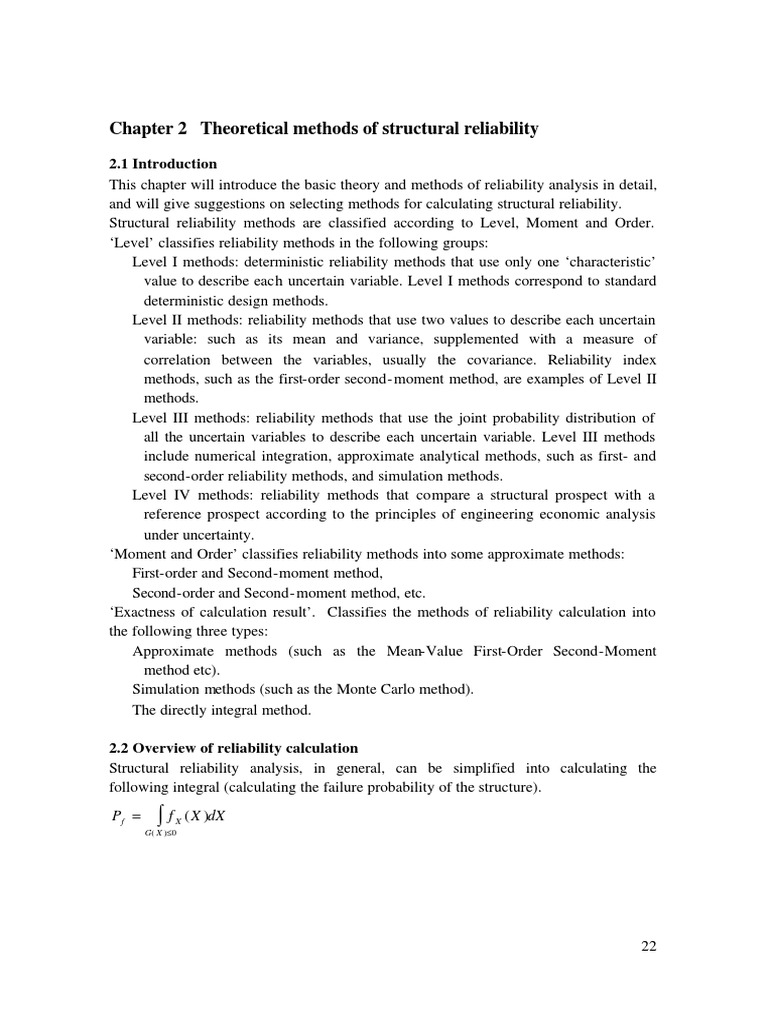 Reliability Index Calculation Steps | PDF | Monte Carlo Method ...
