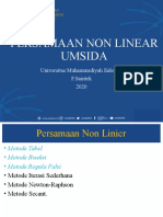 Persamaan Non Linear