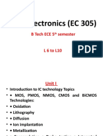 Microelectronics (Ec 305) : Btechece5 Semester