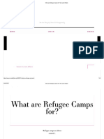 what are refugee camps for