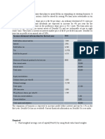 Income Statement Information For The Last Year