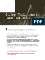 4 Step Technique To Tame Emotional Pain