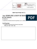 Simplification of Boolean Functions: Title