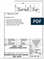 Longrod Insulator 220kV - 70kN: Technical Data