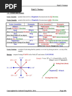 Vectors Notes (Answers)