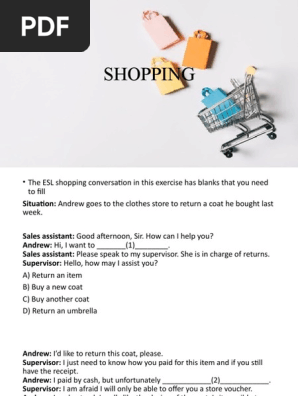 Shopping Ep1 Week 1 Pdf Receipt Marketing