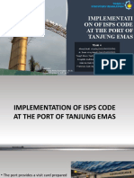 Implementation of Isps Code at The Port of