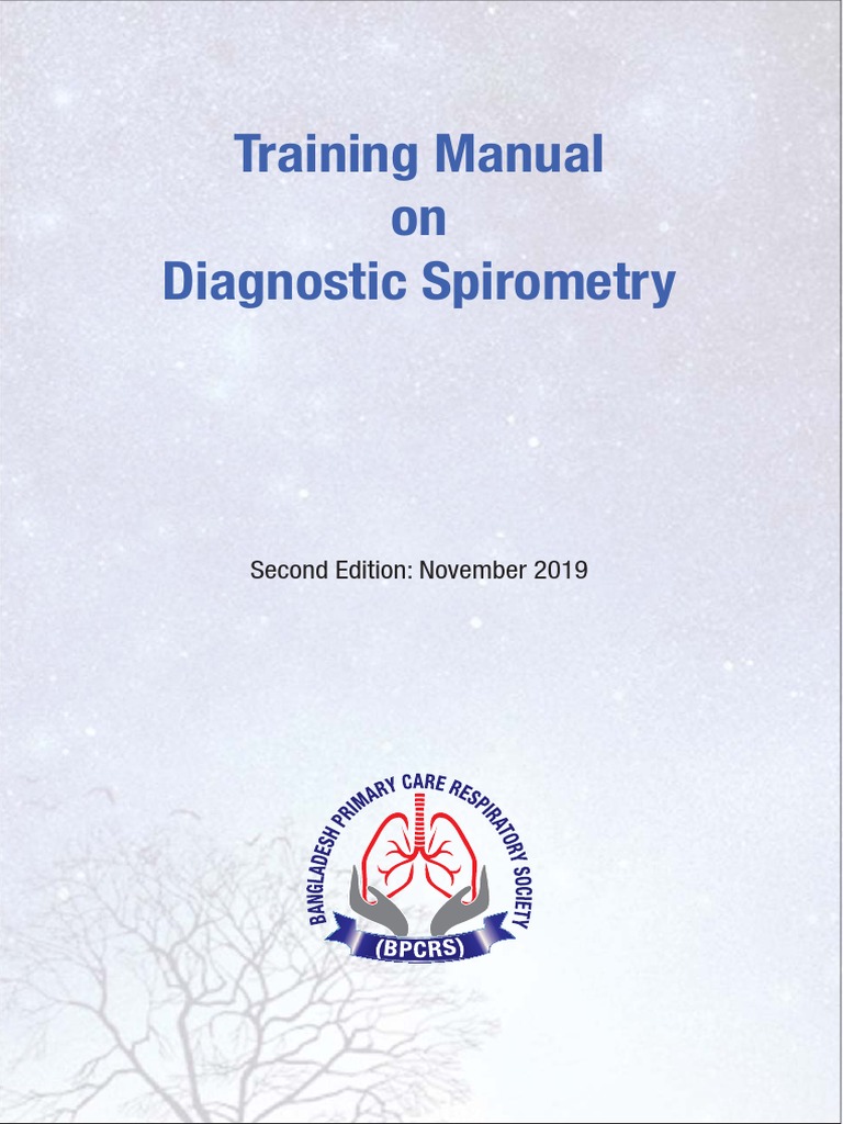 Spirometry Book PDF Exhalation Pulmonology