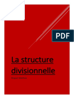 La structure divisionnelle Word