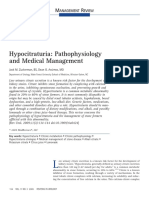 Hypocitraturia: Pathophysiology and Medical Management: Anagement Eview