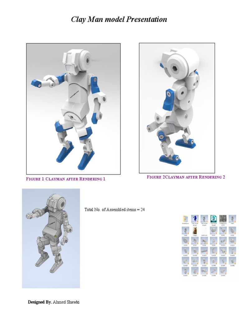 Clay Man Model Presentation: F 1 C R 1 F 2C R 2 | PDF
