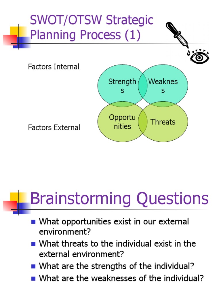 SWOT/OTSW Analysis Guide | PDF | Swot Analysis | Psychological Concepts