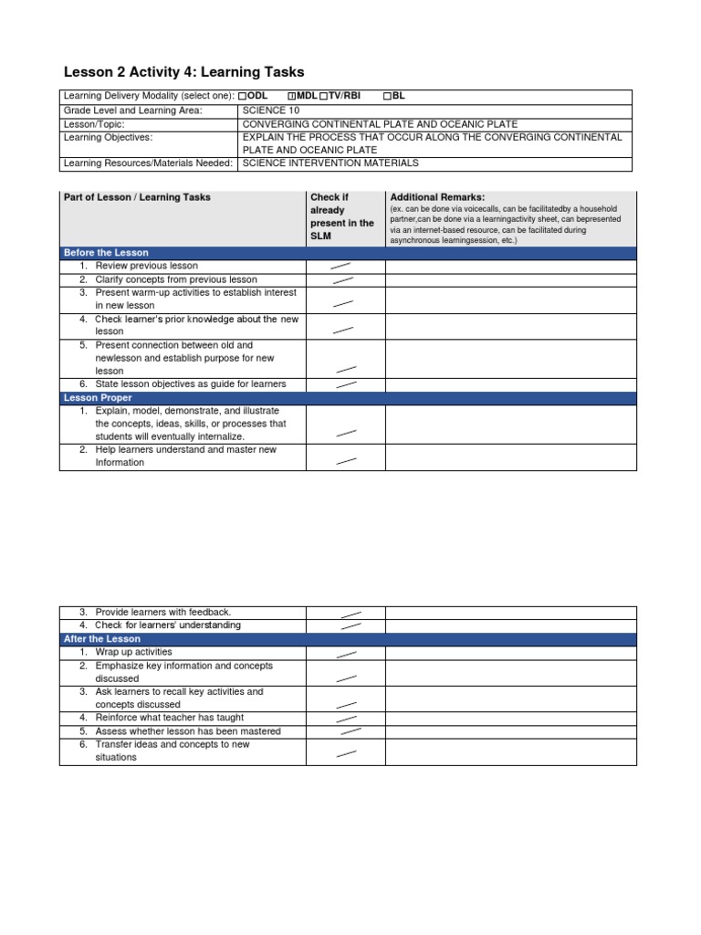 MODULE 3-L2A4 - Learning Tasks | PDF | Career & Growth | Science ...