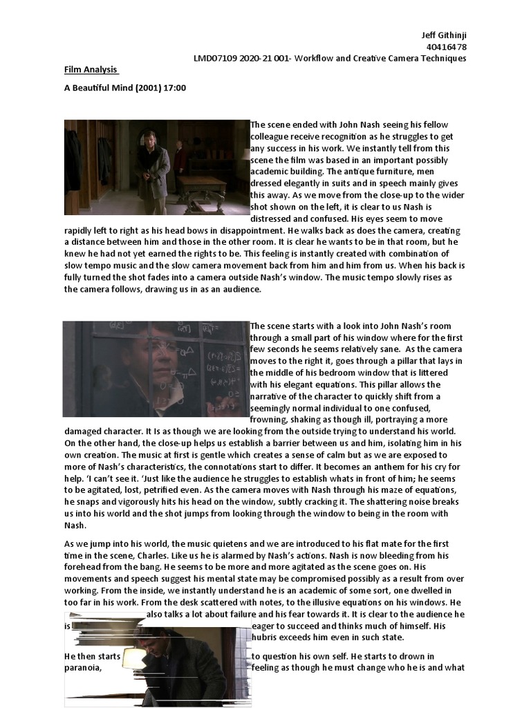 Film Analysis - Due 02 October 2020 | PDF