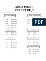 HARGA PaKET INTERNET RE