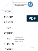 Profes Sional Standa Rds Set FOR Certifi ED Accoun Tants