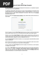 1.4. Android Hello World App Example