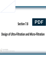 Section 7.8 Design of Ultra Filtration and Micro Filtration