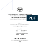 Transformasi Nilai Sosial Dan Etika Politik Warga Desa Makamhaji Kecamatan Kartasura Kabupaten Sukoharjo Dalam Era Reformasi Tahun 1999 - 2004