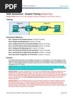 Skills Assessment - Student Training: (Answer Key)