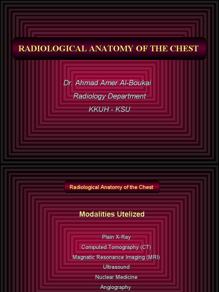 Radiological Anatomy of The Chest | Download Free PDF | Thorax | Aorta