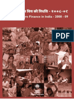 Status of Microfinance in India 2008-09_131109