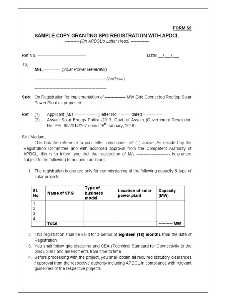 Solar Project Registration Notice | PDF | Electrical Grid | Electric Power