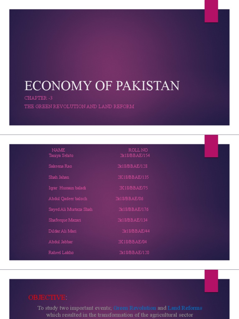 Green Revolution and Land Reform in Pakistan | PDF | Green Revolution ...