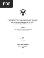 Download Sejarah Perkembangan Industri Jamu Tradisional dan Pengaruhnya Terhadap Kehidupan Sosial Ekonomi Masyarakat Gentasari Kecamatan Kroya Kabupaten Cilacap Tahun 1990-2002 by adee13 SN48848612 doc pdf