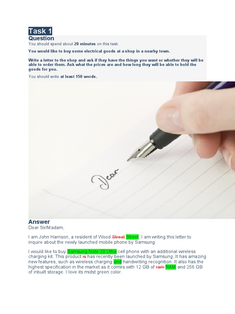 Task 1: You Should Spend About 20 Minutes On This Task | PDF