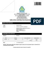 Employee Contribution Received (Ecr) : Employer Details