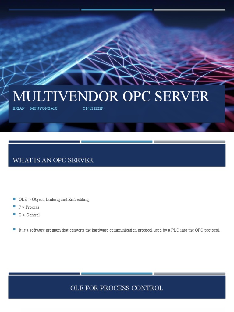 Multivendor Opc Server | PDF | Computer Standards | Telecommunications